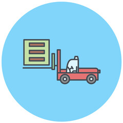 Forklift Icon Design