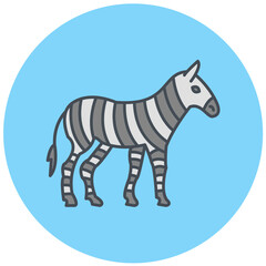 Fototapeta na wymiar Zebra Icon Design
