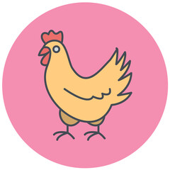 Chicken Icon Design