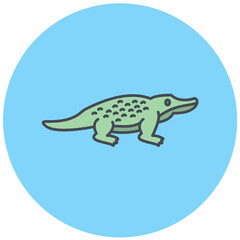 Crocodile Icon Design