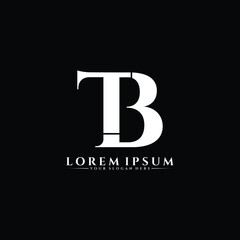 Letter TB luxury logo design vector