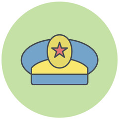 Captain Cap Icon Design