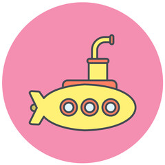 Submarine Icon Design