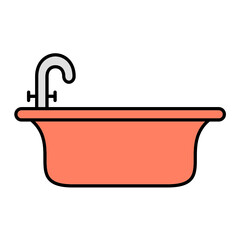 Bathtub Icon Design