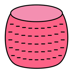 Pouf Icon Design