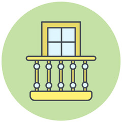 Balcony Icon Design
