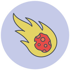 Meteorite Icon Design