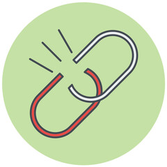 Broken Link Icon Design