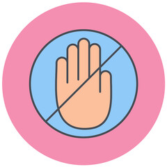 Dont Touch Icon Design