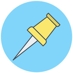 Push Pin Icon Design