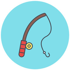 FishIng Rods Icon Design