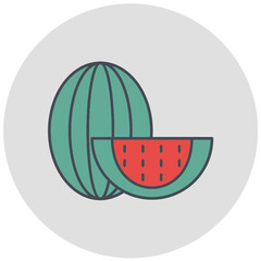 Watermelon Icon Design