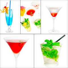 cocktails collage