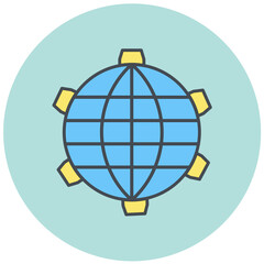 Obraz premium Cyberspace Icon Design