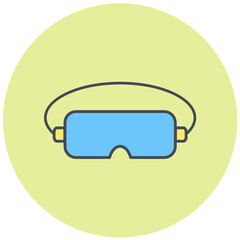 Vr Glasses Icon Design
