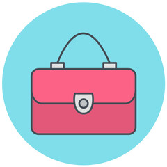 Ladies Bag Icon Design