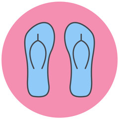 Slippers Icon Design