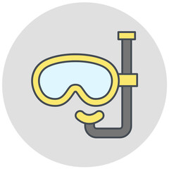 Scuba Mask Icon Design