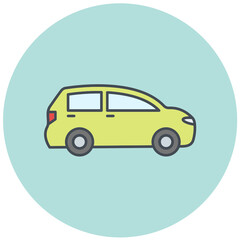 Car Travel Icon Design