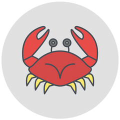 Naklejka premium Crustacean Icon Design