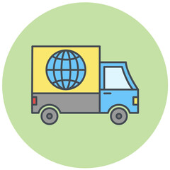 Global Delivery Icon Design