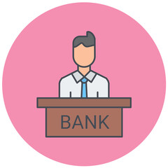 Banker Icon Design