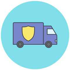 Security Van Icon Design