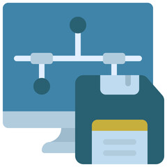 Save Computer Network Icon