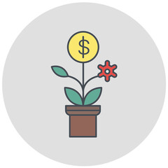 Business tree Icon Design