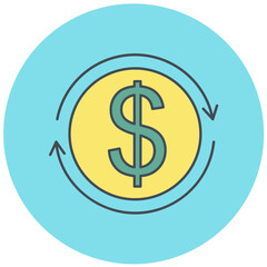 Money Flow Icon Design