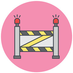 Police line Icon Design