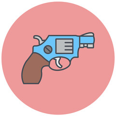 Revolver Icon Design