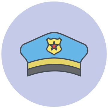 Police hat Icon Design