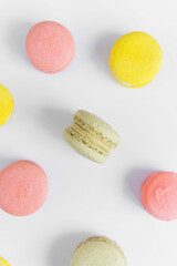 Macaroons on a table