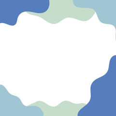 modern frame and border with abstract shape for media social post and product 