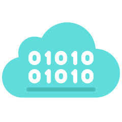 Binary Cloud Icon