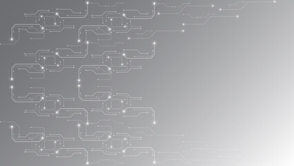 Grey white Abstract technology background,Hi tech digital connect, communication, high technology concept, science background