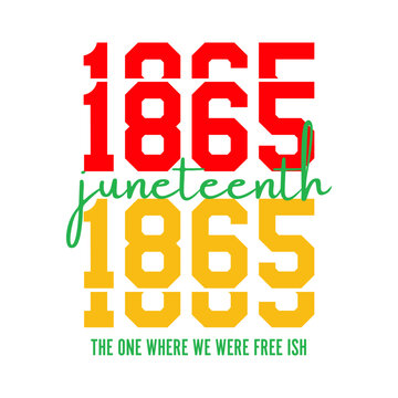 Juneteenth the one where we were free ish svg design for T-Shirt,Vector Black woman Gifts.