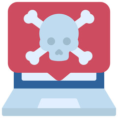 Laptop Death Message Icon