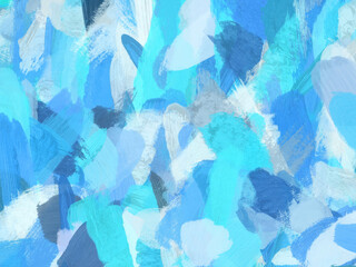 blue and white abstract handpainted background with scratches and brush strokes