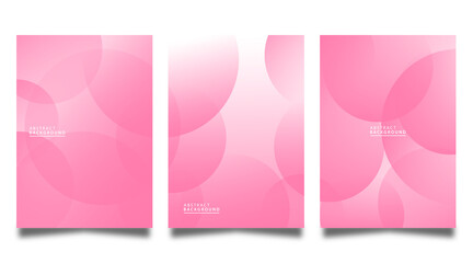 Vector pink abstract fluid geometric gradient background