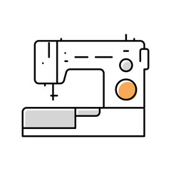 sewing machine color icon vector illustration