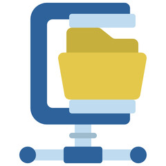 Compress Data Icon