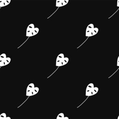 Vector flat hand drawn seamless pattern