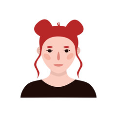 Vector hand drawn flat colourful