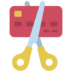 Cut Credit Card Icon