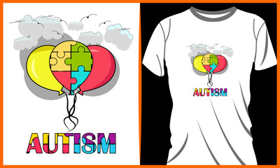 Autism Awareness Day Shirts Design.