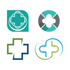 Obraz premium Health Medical Logo template vector