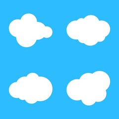 Cloud, heaven vector icon set