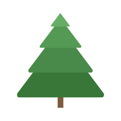 christmas tree isolated on white